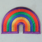 Wholesale RAINBOW 3 INCH PATCH (Sold by the piece or dozen ) CLOSEOUT NOW AS LOW AS 50 CENTS EA