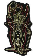 Wholesale SKELETON TOP HAT PATCH (Sold by the piece)