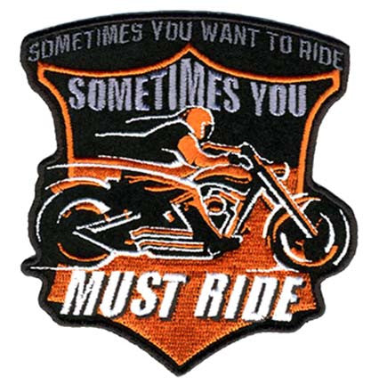 Wholesale YOU MUST RIDE PATCH (Sold by the piece)