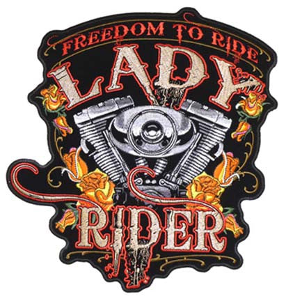 Wholesale FREEDOM TO RIDE LADY PATCH (Sold by the piece)