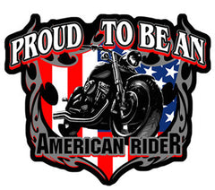 Wholesale PROUD TO BE A RIDER EBRODIERED PATCH  (Sold by the piece)