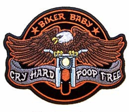 Wholesale BIKER BABY - POOP FREE PATCH (Sold by the piece)
