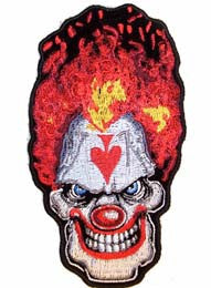 Wholesale SPADE CLOWN HEAD PATCH (Sold by the piece)