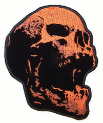 Buy SCREAMING HUMAN SKULL EMBROIDERIED PATCH 5 INBulk Price