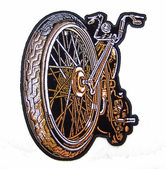 Buy BIG WHEEL MOTORCYCLE BIKE 5 IN EMBROIDERED PATCHBulk Price