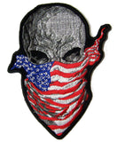 Buy AMERICAN BANDANA SKULL EMBROIDERED PATCH 4 INCHBulk Price