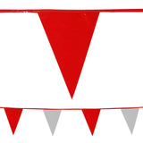 Red/White Heavy Duty Pennant String In Bulk- Assorted