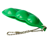 Wholesale Happy Pea in Pod Stress Reliever Toy Keychains