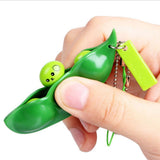 Wholesale Pea in Pod Relieve Stress Anxiety Toy Keychains