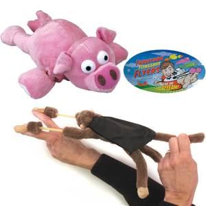 Wholesale Plush Baby Mini  Oinking Flying Slingshot Pig Toy For Kids