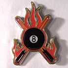 Buy FLAMING EIGHT BALL HAT / JACKET PIN(Sold by the dozen)Bulk Price