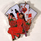 Buy DEVIL GIRL CARDS HAT / JACKET PIN Bulk Price