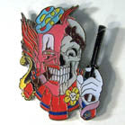 Wholesale CLOWN SKULL HAT / JACKET PIN  (Sold by the dozen)