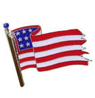 Buy AMERICAN WAVEY FLAG HAT / JACKET PINBulk Price