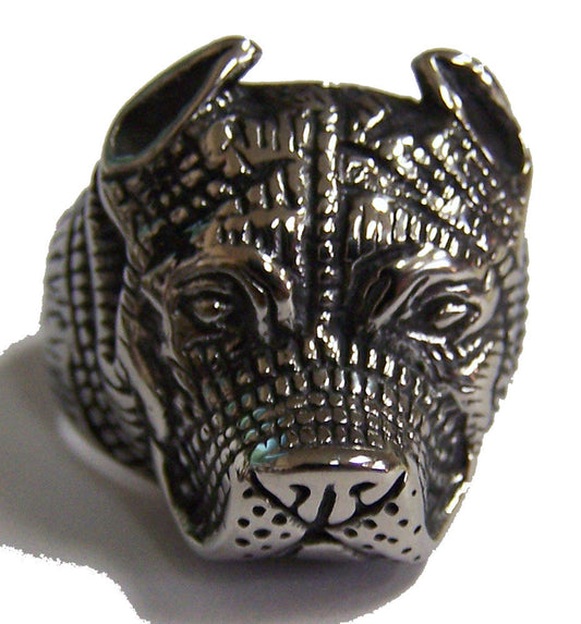 Wholesale BULLDOG STAINLESS STEEL BIKER RING ( sold by the piece )