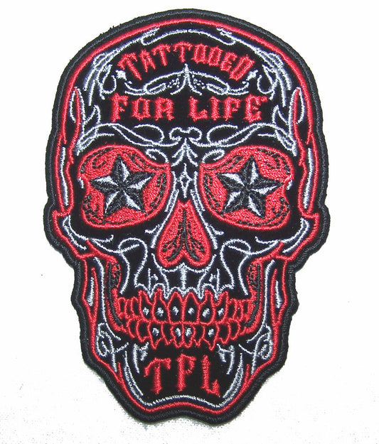 Buy DAY OF THE DEAD MENS 4 IN EMBROIDERED PATCHBulk Price