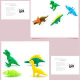 Dinosaur Rubber Eraser Set