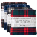 Wholesale Plaid Fleece Blankets 50" x 60