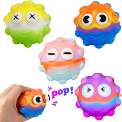 Smiling Pop Ball Fidget Toy