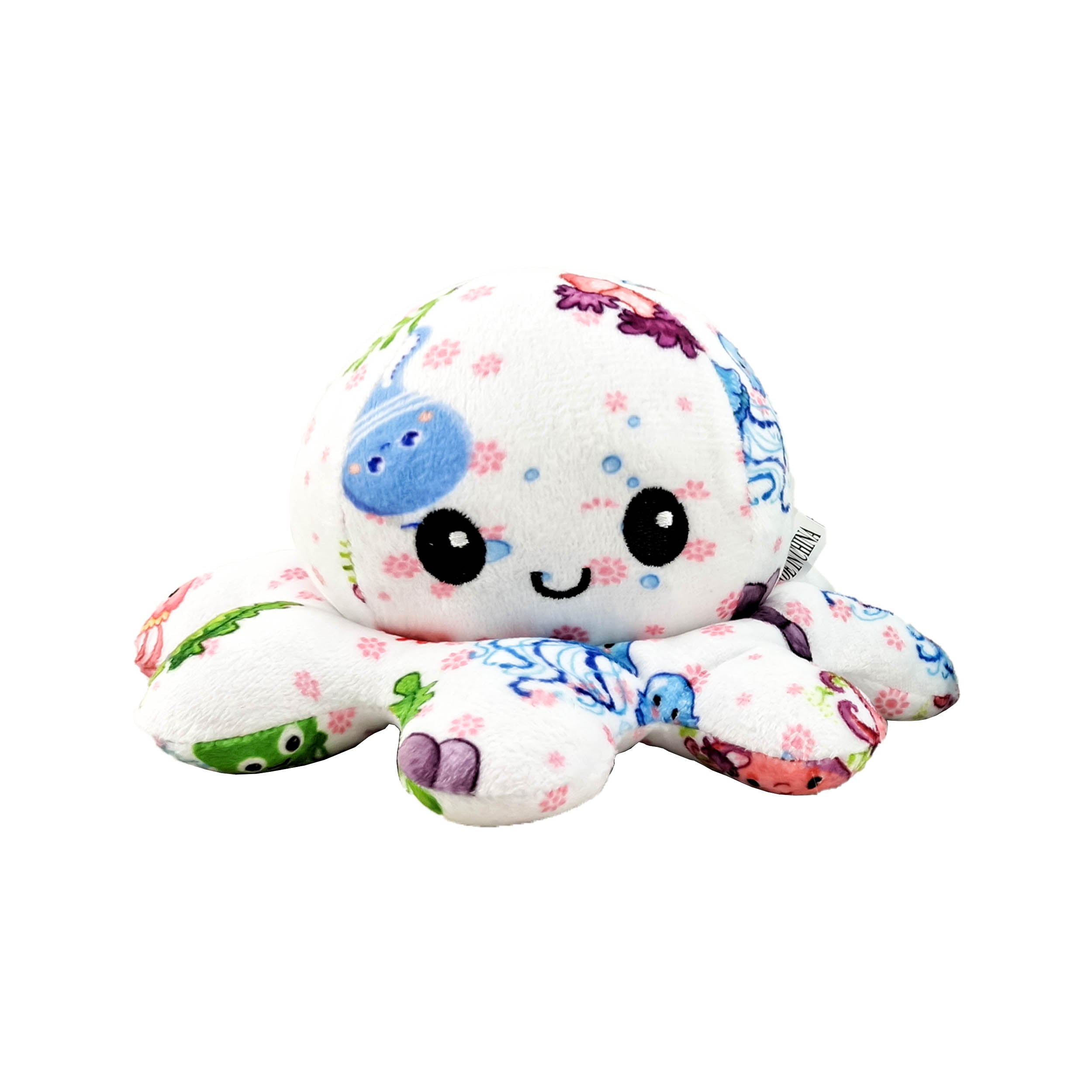 Reversible Octopus Printed Plush Soft Toy 