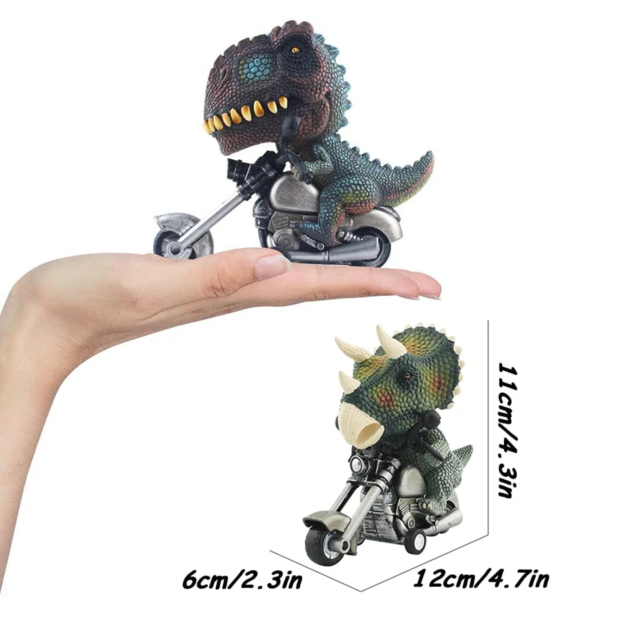 Pullback Dinosaur Motorcycle Toy - Fun and Educational for Kids