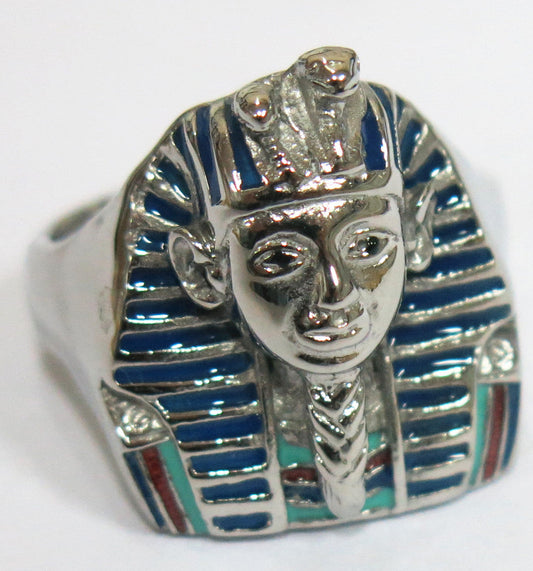 Wholesale KING TUT STAINLESS STEEL BIKER RING ( sold by the piece )