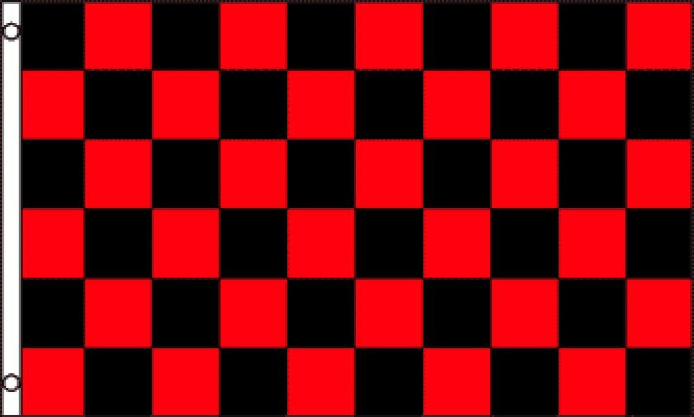 Buy RED & BLACK CHECKERED 3 X 5 FLAG Bulk Price