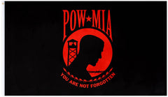 Wholesale POW MIA RED 3' X 5' MILITARY FLAG (Sold by the piece)