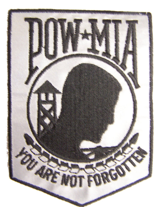 Wholesale REFLECTIVE POW MIA MILITARY PATCH  (Sold by the piece)