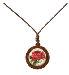 Buy VINTAGE ROSE Necklace On Adjustable Wax Rope NecklaceBulk Price