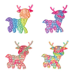 Rainbow Style Deer Pop It Fidget Toy