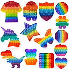 Rainbow Mix Pop It Toys