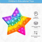 Rainbow Star Pop it Fidget Toy