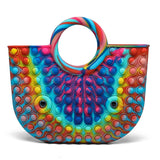 Rainbow Tote  Bag Pop It Toy