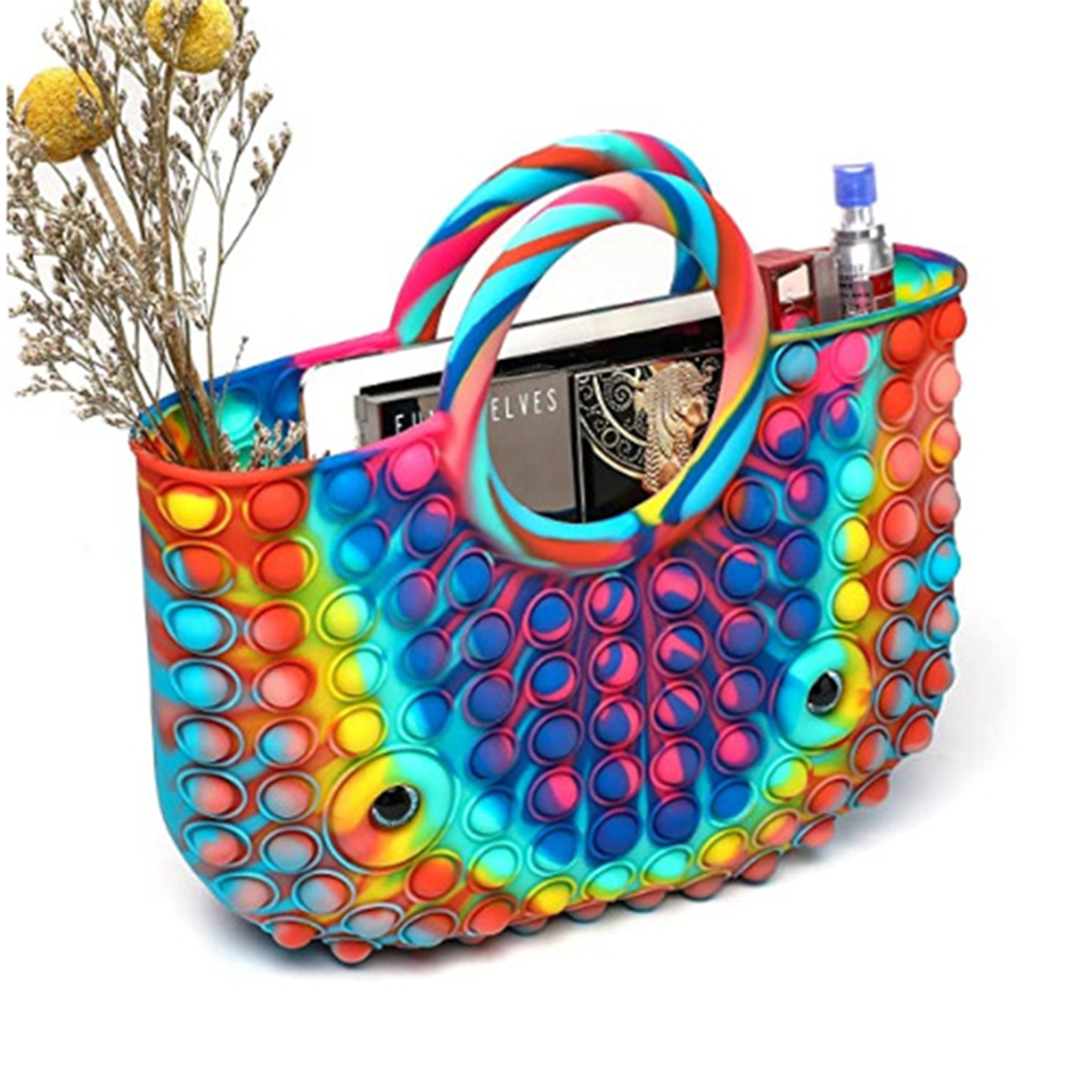 Rainbow Tote Bag Pop It Toy