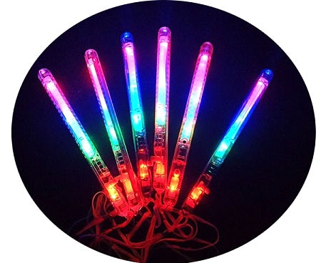 Wholesale 9" LED LIGHT UP FLASHING STICKS (sold by the piece or dozen)