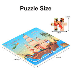 Montessori 3D Puzzle Cartoon Animal Vehicle Jigsaw: A Fun and Educational Game for Early Learners