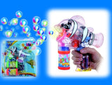 Wholesale LED Bubble Gun for Kids, Boys and Girls See Through Clown Fish Gun With Sound MOQ 1