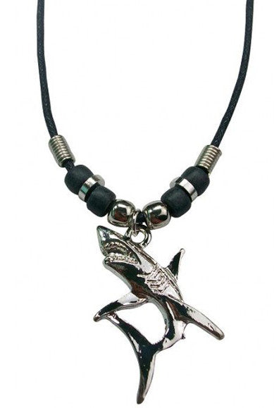 Buy SILVER GREAT WHITE SHARK ROPE NECKLACE( sold by the piece or dozen *- CLOSEOUT AS LOW AS 50 CENTS EABulk Price