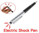 Silver Engraved Shock Pen - Shocking Prank Gag Gift (Sold By The Piece Or Dozen)