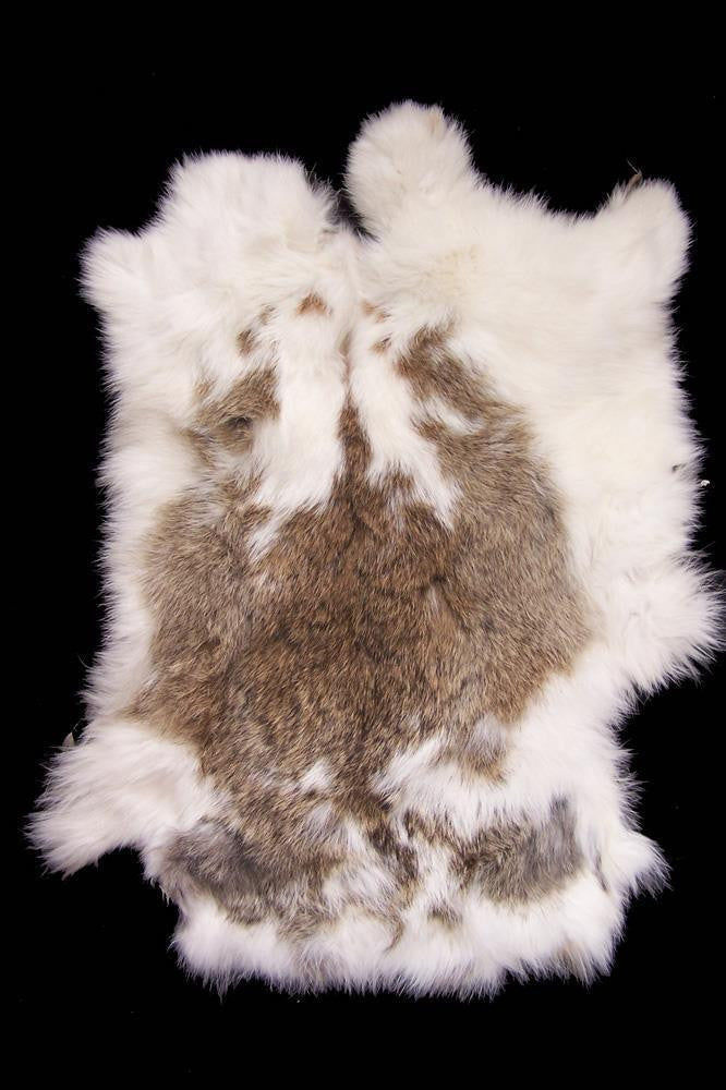 Wholesale NATURAL SPOTTED  RABBIT SKIN PELT (Sold by the piece OR dozen )