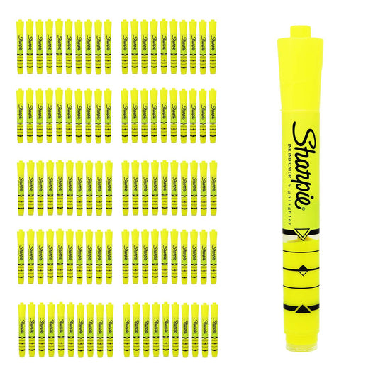 Buy 100 Ink Indicator Highlighters in Yellow - Bulk School Supplies Wholesale Case of 100 -Ink Indicator Highlighters