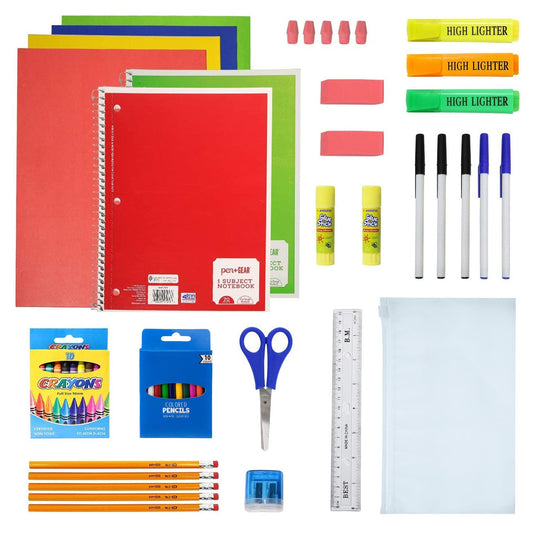 Buy 52 Piece Wholesale Kids School Supply Kits - Bulk Case of 12 Kits