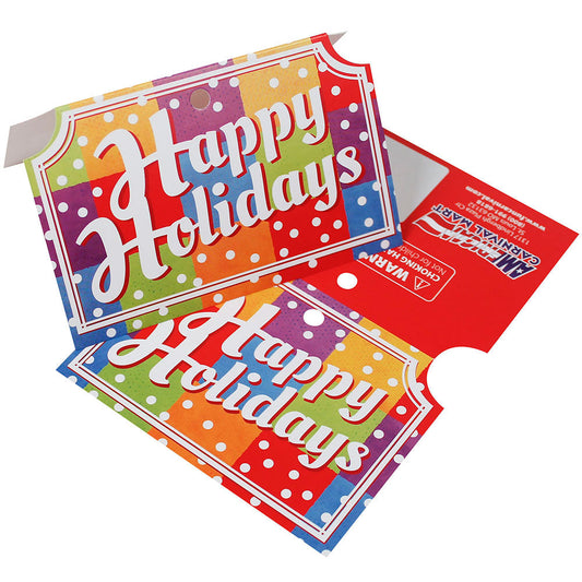 Happy Holidays Stocking Header Cards (10 Pcs/set=$3.36)