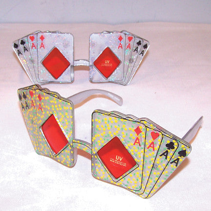 Wholesale POKER CARDS PARTY GLASSES (Sold by the piece or dozen ) * CLOSEOUT NOW $ 1 EACH
