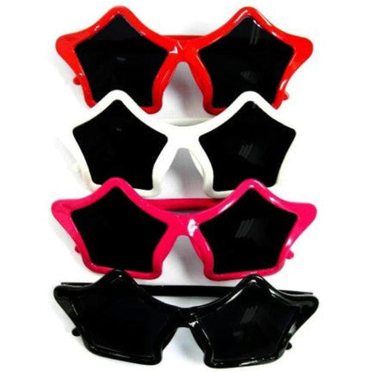 Wholesale Colorful Star Shaped Design Assorted Party Eye Sunglasses (Sold by DZ)