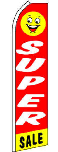 Buy SUPER SWOOPER 15 FT SUPER SALE SMILE FACE FLAG Bulk Price