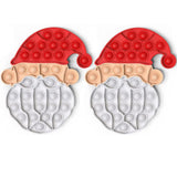 2 Christmas Santa Face Pop It Fidget Toy