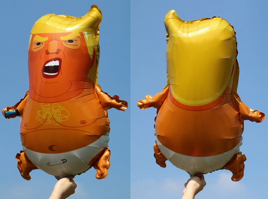 Wholesale TRUMP BABY FOIL NOVELTY PARTY BALLOON 23"X18"  (sold by the piece or dozen)