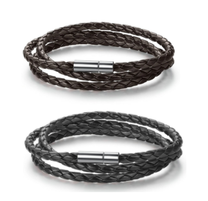 Buy Handmade Braided Leather Wrap Bracelets (sold by piece or dozen)Bulk Price
